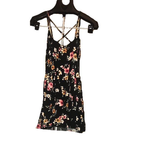 Forever21 Black Floral Dress - Picture 2 of 5